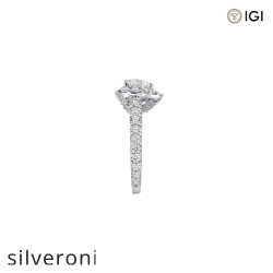 Heart Shape Lab Grown Diamond Engagement Ring - 2