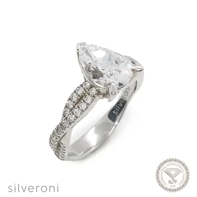 Imperial Legacy Lab Grown Diamond Ring | Sustainable Elegance by Silveroni - 1