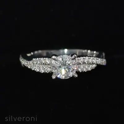 Infinity Spark Gold Lab Grown Diamond Ring | Sustainable Elegance by Silveroni - 2