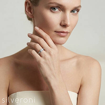 Infinity Spark Gold Lab Grown Diamond Ring | Sustainable Elegance by Silveroni - 5