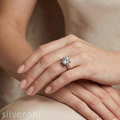 Luminous Grace Lab Grown Diamond Ring 14K Silveroni - 4