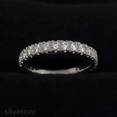 Lunar Essence Gold Lab Grown Diamond Ring | Sustainable Elegance by Silveroni - 2