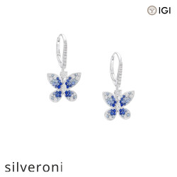 Marquise Diamond and Sapphire Tourmaline Drop Earrings - 2