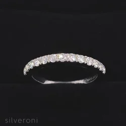 Midnight Bloom Gold Lab Grown Diamond Ring | Sustainable Elegance by Silveroni - 2