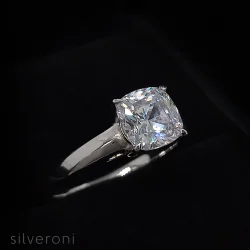 Moonbeam Charm Gold Lab Grown Diamond Ring | Sustainable Elegance by Silveroni - 2