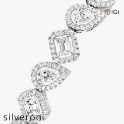 My Twin White Gold Lab Grown Diamond Bracelet - 2