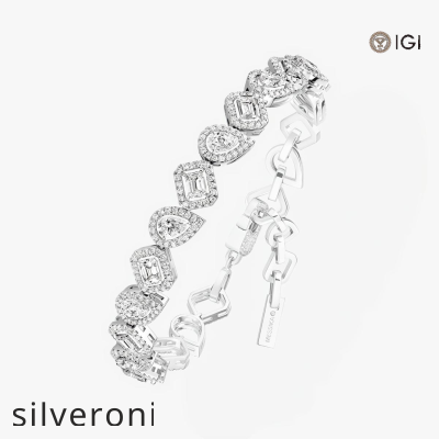 My Twin White Gold Lab Grown Diamond Bracelet - 3