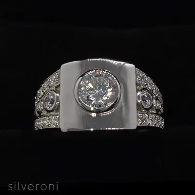 Noble Majesty Lab Grown Diamond Ring | Sustainable Elegance by Silveroni - 2
