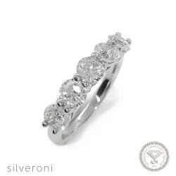 Opulent Shine Lab Grown Diamond Ring | Sustainable Elegance by Silveroni - 1