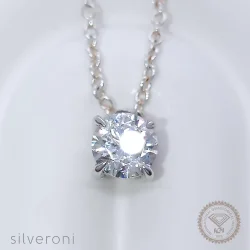 Opulent Shine Royal Cut Lab Grown Diamond Necklaces - 1