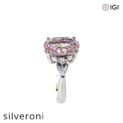 Oval D Color Lab Grown Diamond Ring - 3