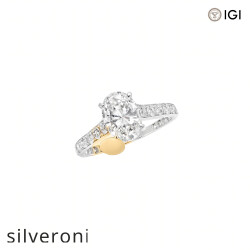 Oval Lab Grown Diamond Engagement Ring - Silveroni
