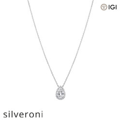 Pear Cut D Color Lab Grown Diamond Necklace - 2