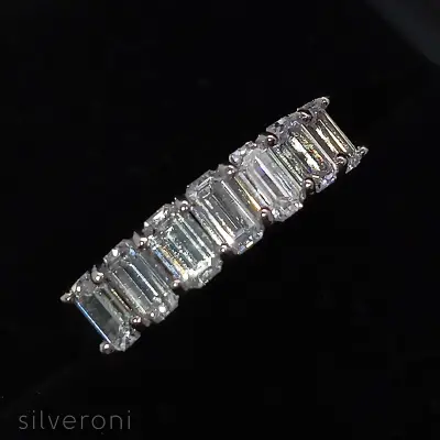 Princess Lab Grown Diamond Band | Sustainable Elegance by Silveroni - 2