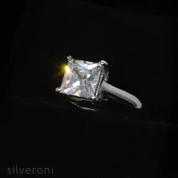 PrincessLab Grown Diamond Solitaire | Sustainable Elegance by Silveroni - 2