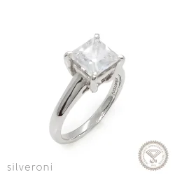 PrincessLab Grown Diamond Solitaire | Sustainable Elegance by Silveroni - 1