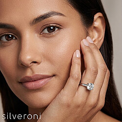 Pure Promise Lab Grown Diamond Ring 14K by Silveroni - 3