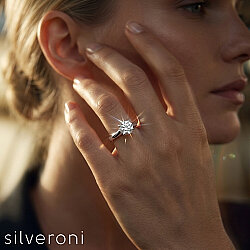 Pure Promise Lab Grown Diamond Ring 14K by Silveroni - 4