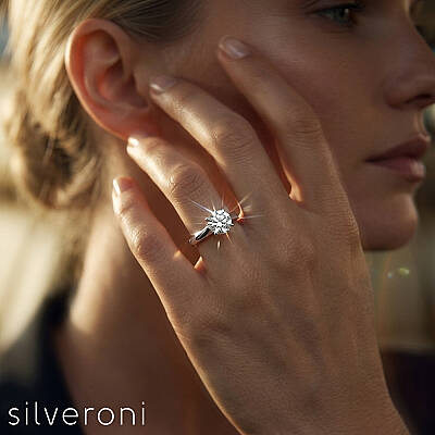 Pure Promise Lab Grown Diamond Ring 14K by Silveroni - 4