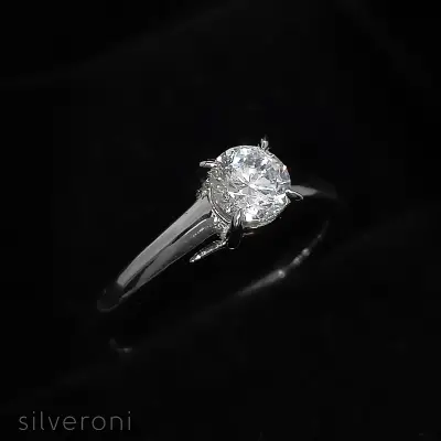 Pure Promise Lab Grown Diamond Ring 14K by Silveroni | Size: 5 mm | 0.5 Carat - 2