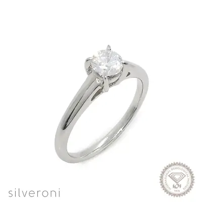 Pure Promise Lab Grown Diamond Ring 14K by Silveroni | Size: 5 mm | 0.5 Carat - 1