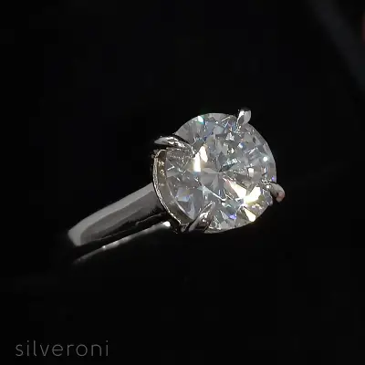Radiant Echo Gold Lab Grown Diamond Ring | Sustainable Elegance by Silveroni - 2