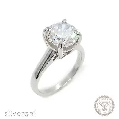 Radiant Echo Gold Lab Grown Diamond Ring | Sustainable Elegance by Silveroni - 1