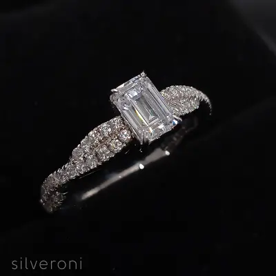 Radiant Starlight Gold Lab Grown Diamond Ring | Sustainable Elegance by Silveroni - 2