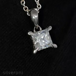 Radiant Whisper Lab Grown Diamond Necklace | Silveroni - 2