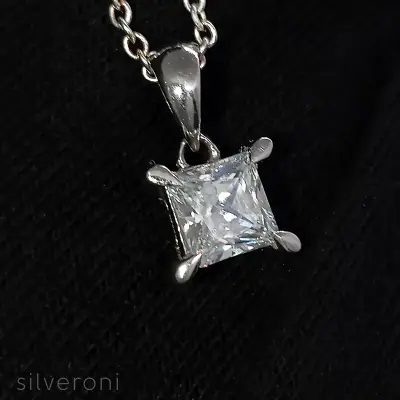 Radiant Whisper Lab Grown Diamond Necklace | Silveroni - 2