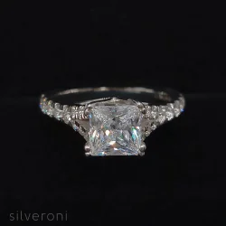Regal Brilliance Lab Grown Diamond Ring | Sustainable Elegance by Silveroni - 2