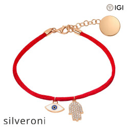 Round Evil Eye Lab Grown Diamond Bracelet - Silveroni