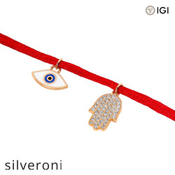 Round Evil Eye Lab Grown Diamond Bracelet - 4