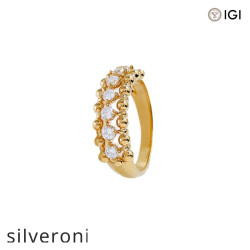 Round VVS Lab Grown Diamond Ring in 18K Gold - 2