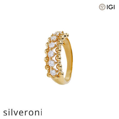 Round VVS Lab Grown Diamond Ring in 18K Gold - 2
