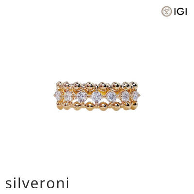 Round VVS Lab Grown Diamond Ring in 18K Gold - 3