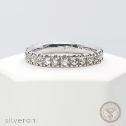 Serene Sky Gold Lab Grown Diamond Ring | Sustainable Elegance by Silveroni - 1