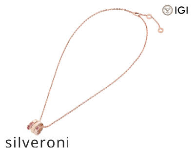 Serpenti Viper 18kt Rose Gold Ruby Pendant Necklace - 2