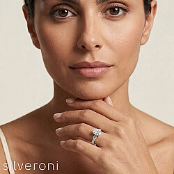 Shimme Lab Grown Diamond Horizon Gold Ring | Sustainable Elegance by Silveroni - 5