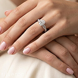 Shimme Lab Grown Diamond Horizon Gold Ring | Sustainable Elegance by Silveroni - 3