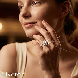 Shimme Lab Grown Diamond Horizon Gold Ring | Sustainable Elegance by Silveroni - 4