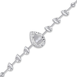 Silveroni 0.15 Carat Baguette Lab Grown Diamond Bracelet - Silveroni