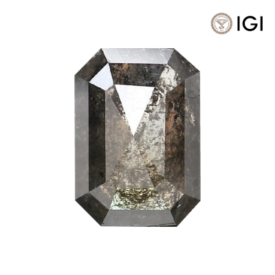 0.15 Carat Emerald Lab Grown Diamond, Fancy Vivid Colored Diamond Color, VVS2 Clarity | Silveroni - 1