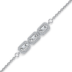 Silveroni 0.23 Carat Baguette Lab Grown Diamond Bracelet - Silveroni
