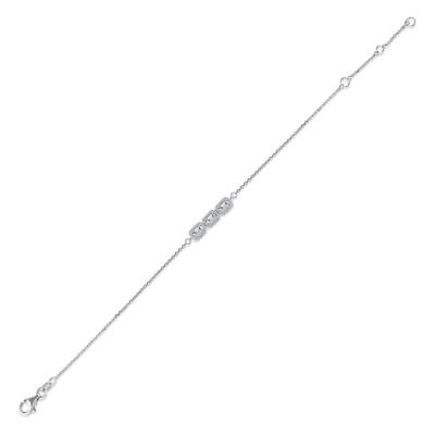 Silveroni 0.23 Carat Baguette Lab Grown Diamond Bracelet - 2