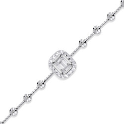 Silveroni 0.26 Carat Baguette Lab Grown Diamond Bracelet - Silveroni