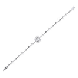 Silveroni 0.26 Carat Baguette Lab Grown Diamond Bracelet - 2