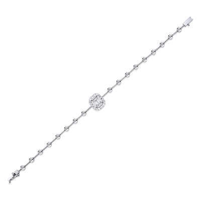 Silveroni 0.26 Carat Baguette Lab Grown Diamond Bracelet - 2