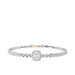 Silveroni 0.31 Carat Baguette Lab Grown Diamond Bracelet - Silveroni