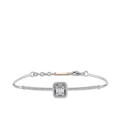 Silveroni 0.36 Carat Baguette Lab Grown Diamond Bracelet - Silveroni